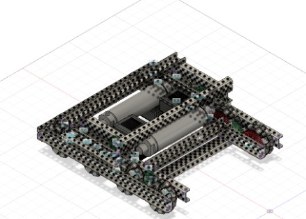 CAD of the reinforced drivebase